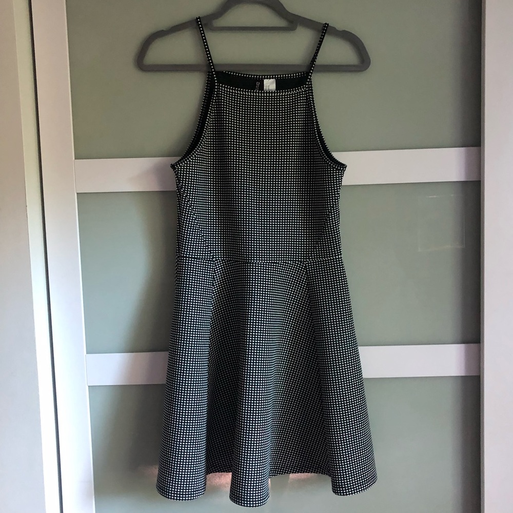 NWOT Black & White Skater Dress